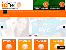 Tablet Screenshot of id-tec.mx